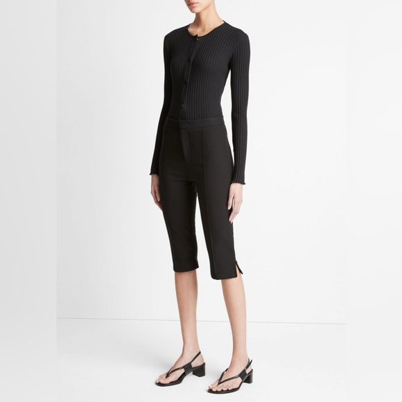 Vince Slim Fit Capri in Black - Picture 1 of 11